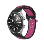 Bracelet en silicone sport de couleur unie, taille unique 22mm, pour Galaxy Watch 3 45mm