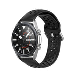 Bracelet en silicone sport de couleur unie, taille unique 22mm, pour Galaxy Watch 3 45mm