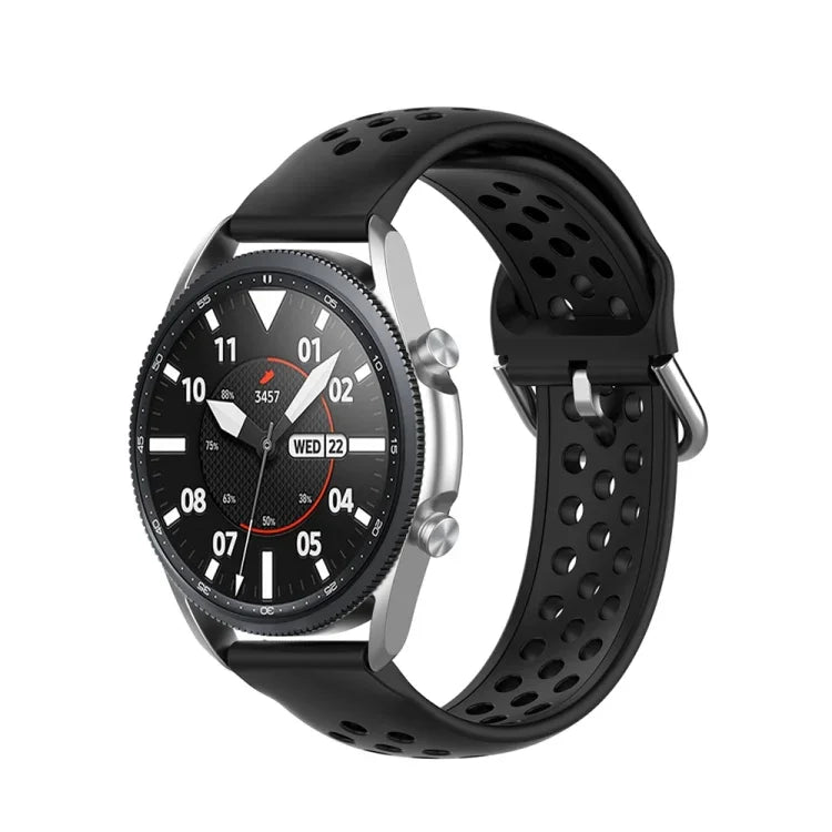 Bracelet en silicone sport de couleur unie, taille unique 22mm, pour Galaxy Watch 3 45mm