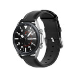 Bracelet en cuir à queue ronde, Taille : Taille unique 22mm, Pour Galaxy Watch 3 45mm
