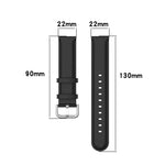 Bracelet en cuir à queue ronde, Taille : Taille unique 22mm, Pour Galaxy Watch 3 45mm