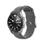 Bracelet en cuir à queue ronde, Taille : Taille unique 22mm, Pour Galaxy Watch 3 45mm