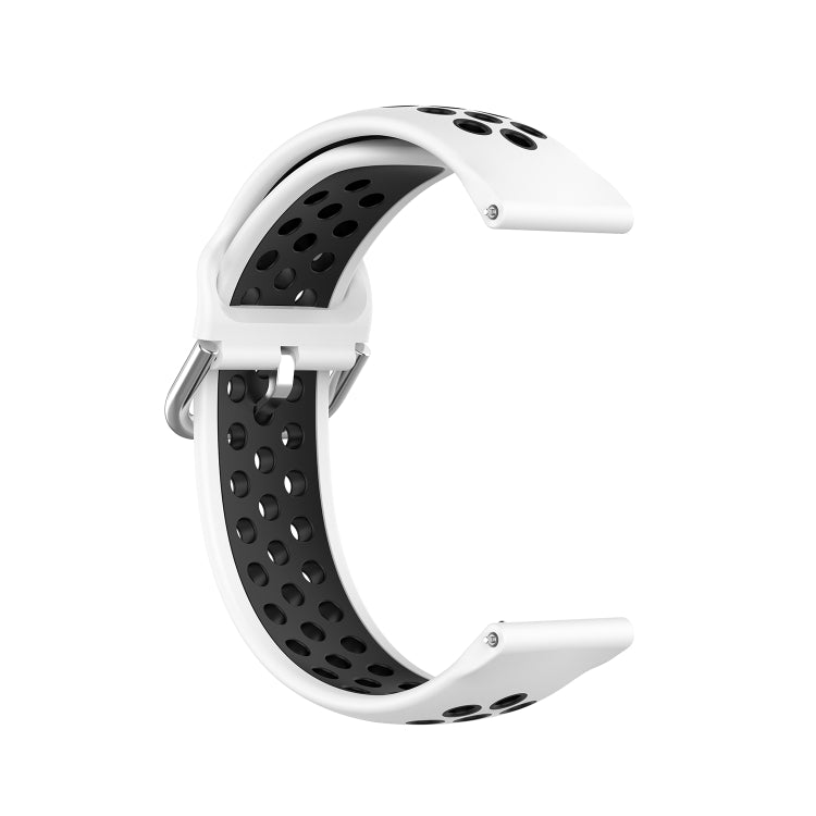 Silicone Sports Two-tone Strap, Size: 22mm, For Xiaomi Haylou Solar LS05