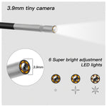 Endoscope numérique WiFi étanche HD 1080P IP67 F240 3,9mm à connexion directe, 2m, 5m, 10m