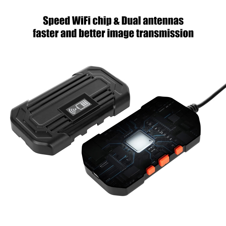Endoscope numérique WiFi étanche HD 1080P IP67 F240 3,9mm à connexion directe, 2m, 5m, 10m