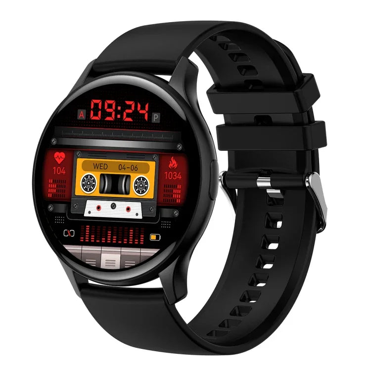 Montre connectée sport HK89 1,43 pouce BT5.0 IP67, compatible avec les notifications d'appels et de messages Bluetooth, et moniteur de fréquence cardiaque et de pression artérielle.
