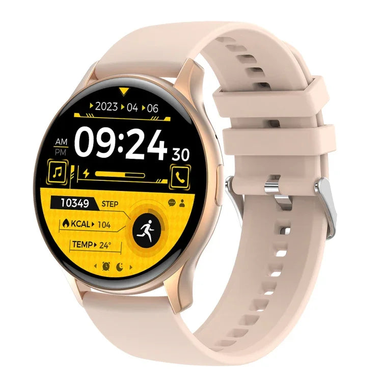 Montre connectée sport HK89 1,43 pouce BT5.0 IP67, compatible avec les notifications d'appels et de messages Bluetooth, et moniteur de fréquence cardiaque et de pression artérielle.