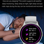Montre connectée sport HK89 1,43 pouce BT5.0 IP67, compatible avec les notifications d'appels et de messages Bluetooth, et moniteur de fréquence cardiaque et de pression artérielle.