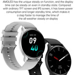 Montre connectée sport HK89 1,43 pouce BT5.0 IP67, compatible avec les notifications d'appels et de messages Bluetooth, et moniteur de fréquence cardiaque et de pression artérielle.