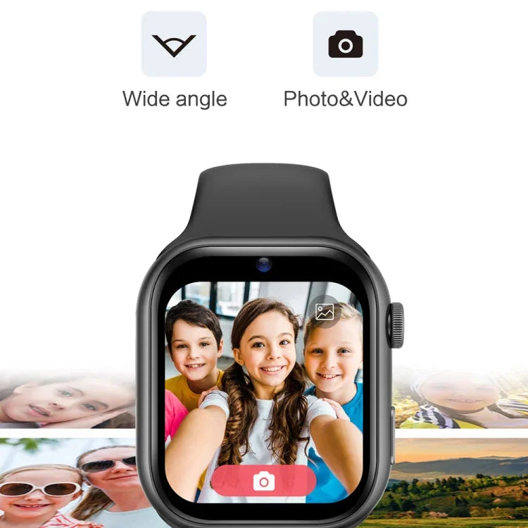 Montre connectée sport enfant K20 1,81 pouce, compatible appels vidéo/notifications de messages/GPS/Wi-Fi/IA