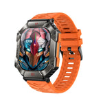 Montre connectée sport KR80 2 pouces BT5.1 IP67, compatible appels Bluetooth, suivi du sommeil, saturation en oxygène, fréquence cardiaque et pression artérielle