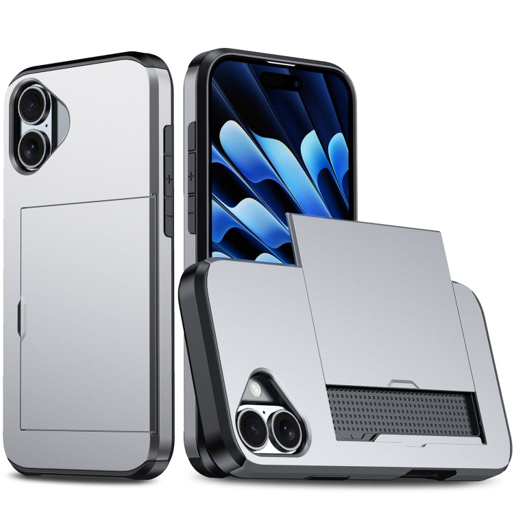 Coque de téléphone antichoc avec porte-cartes, pour iPhone 16