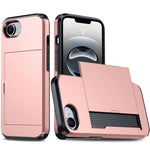 Étui de téléphone antichoc Armor avec fente pour carte, pour iPhone 17e / 16e, pour iPhone 17 Pro Max, pour iPhone 17 Pro, pour iPhone 17