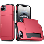 Étui de téléphone antichoc Armor avec fente pour carte, pour iPhone 17e / 16e, pour iPhone 17 Pro Max, pour iPhone 17 Pro, pour iPhone 17