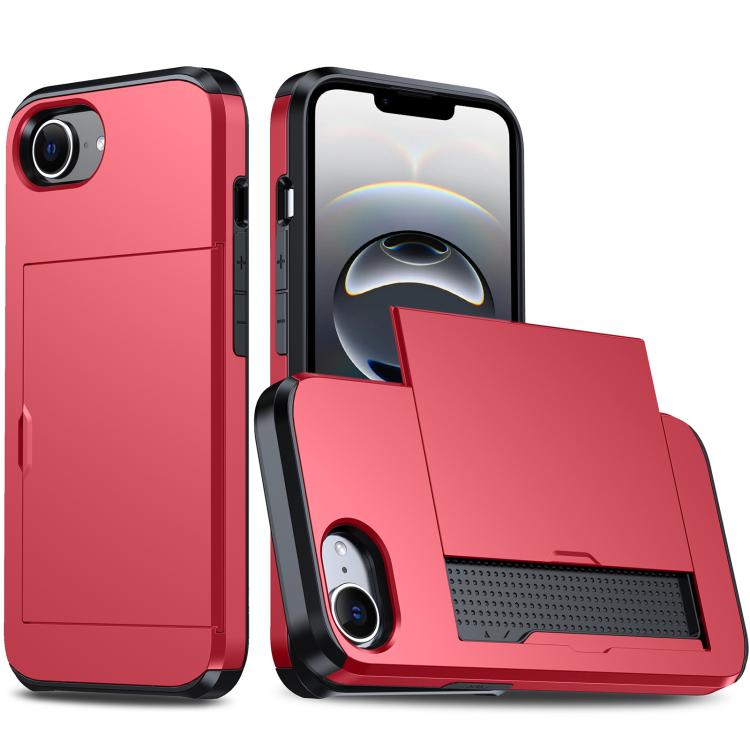 Étui de téléphone antichoc Armor avec fente pour carte, pour iPhone 17e / 16e, pour iPhone 17 Pro Max, pour iPhone 17 Pro, pour iPhone 17