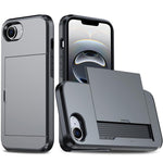 Étui de téléphone antichoc Armor avec fente pour carte, pour iPhone 17e / 16e, pour iPhone 17 Pro Max, pour iPhone 17 Pro, pour iPhone 17