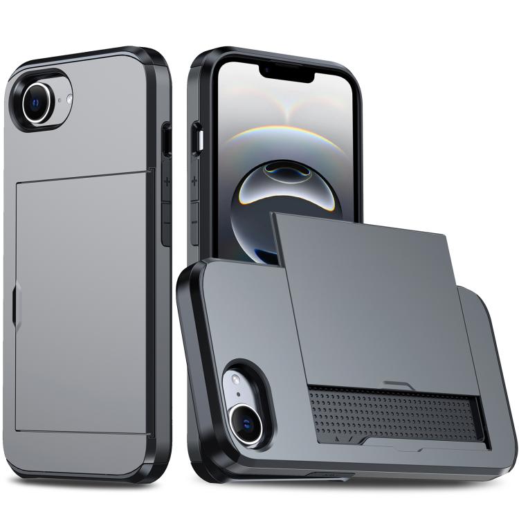 Étui de téléphone antichoc Armor avec fente pour carte, pour iPhone 17e / 16e, pour iPhone 17 Pro Max, pour iPhone 17 Pro, pour iPhone 17