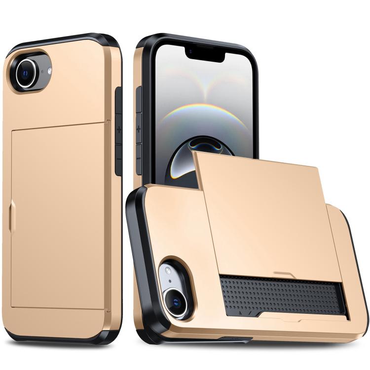 Étui de téléphone antichoc Armor avec fente pour carte, pour iPhone 17e / 16e, pour iPhone 17 Pro Max, pour iPhone 17 Pro, pour iPhone 17