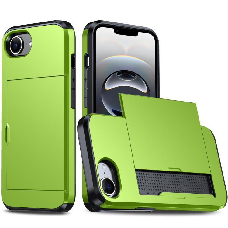 Étui de téléphone antichoc Armor avec fente pour carte, pour iPhone 17e / 16e, pour iPhone 17 Pro Max, pour iPhone 17 Pro, pour iPhone 17