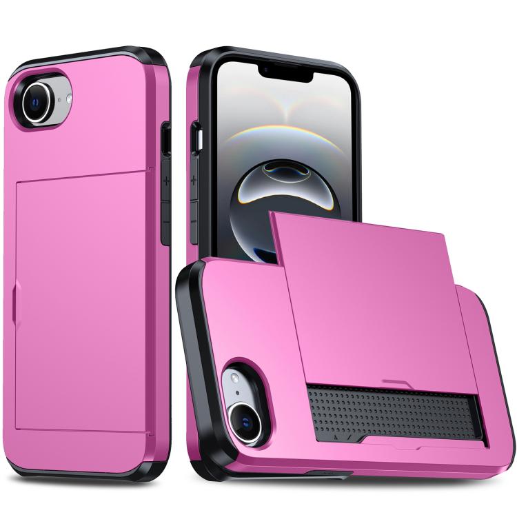 Étui de téléphone antichoc Armor avec fente pour carte, pour iPhone 17e / 16e, pour iPhone 17 Pro Max, pour iPhone 17 Pro, pour iPhone 17