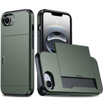 Étui de téléphone antichoc Armor avec fente pour carte, pour iPhone 17e / 16e, pour iPhone 17 Pro Max, pour iPhone 17 Pro, pour iPhone 17
