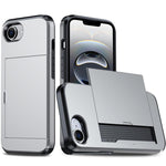 Étui de téléphone antichoc Armor avec fente pour carte, pour iPhone 17e / 16e, pour iPhone 17 Pro Max, pour iPhone 17 Pro, pour iPhone 17