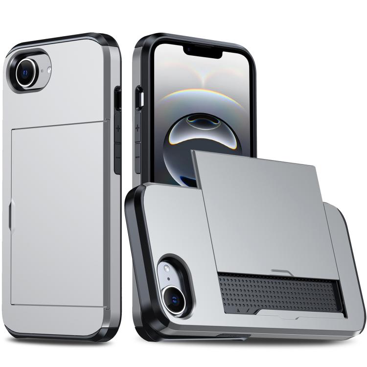 Étui de téléphone antichoc Armor avec fente pour carte, pour iPhone 17e / 16e, pour iPhone 17 Pro Max, pour iPhone 17 Pro, pour iPhone 17