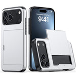 Étui de téléphone antichoc Armor avec fente pour carte, pour iPhone 17e / 16e, pour iPhone 17 Pro Max, pour iPhone 17 Pro, pour iPhone 17