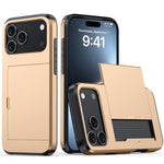 Étui de téléphone antichoc Armor avec fente pour carte, pour iPhone 17e / 16e, pour iPhone 17 Pro Max, pour iPhone 17 Pro, pour iPhone 17