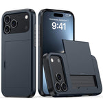 Étui de téléphone antichoc Armor avec fente pour carte, pour iPhone 17e / 16e, pour iPhone 17 Pro Max, pour iPhone 17 Pro, pour iPhone 17
