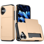 Étui de téléphone antichoc Armor avec fente pour carte, pour iPhone 17e / 16e, pour iPhone 17 Pro Max, pour iPhone 17 Pro, pour iPhone 17