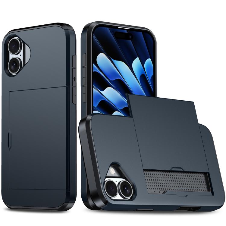 Étui de téléphone antichoc Armor avec fente pour carte, pour iPhone 17e / 16e, pour iPhone 17 Pro Max, pour iPhone 17 Pro, pour iPhone 17