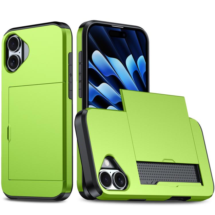 Étui de téléphone antichoc Armor avec fente pour carte, pour iPhone 17e / 16e, pour iPhone 17 Pro Max, pour iPhone 17 Pro, pour iPhone 17