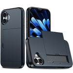 Étui de téléphone antichoc Armor avec fente pour carte, pour iPhone 17e / 16e, pour iPhone 17 Pro Max, pour iPhone 17 Pro, pour iPhone 17