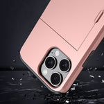 Étui de téléphone antichoc Armor avec fente pour carte, pour iPhone 17e / 16e, pour iPhone 17 Pro Max, pour iPhone 17 Pro, pour iPhone 17