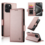 Étui de téléphone en cuir dépoli à boucle latérale magnétique, Pour iPhone 16 Pro, Pour iPhone 16 Plus, Pour iPhone 16, Pour iPhone 15 Pro Max, Pour iPhone 15 Pro, Pour iPhone 15 Plus