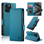 Étui de téléphone en cuir dépoli à boucle latérale magnétique, Pour iPhone 16 Pro, Pour iPhone 16 Plus, Pour iPhone 16, Pour iPhone 15 Pro Max, Pour iPhone 15 Pro, Pour iPhone 15 Plus