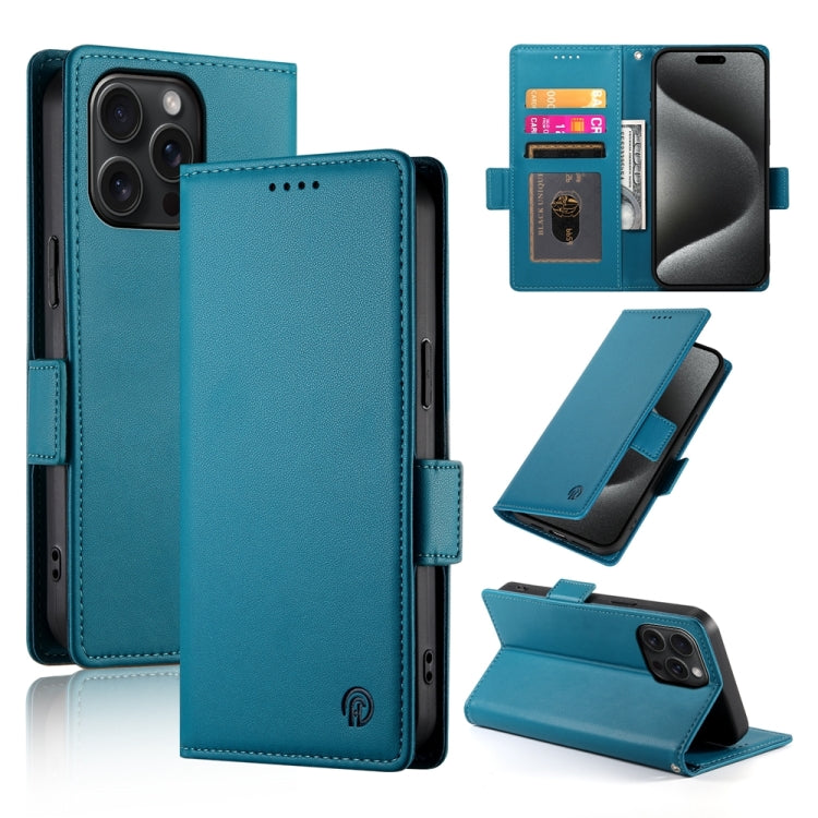 Étui de téléphone en cuir dépoli à boucle latérale magnétique, Pour iPhone 16 Pro, Pour iPhone 16 Plus, Pour iPhone 16, Pour iPhone 15 Pro Max, Pour iPhone 15 Pro, Pour iPhone 15 Plus
