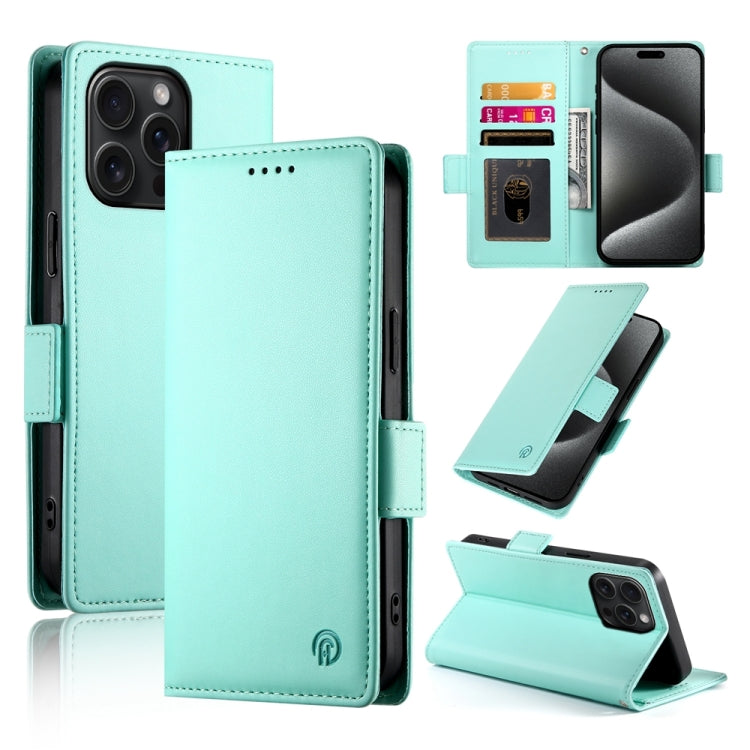 Étui de téléphone en cuir dépoli à boucle latérale magnétique, Pour iPhone 16 Pro, Pour iPhone 16 Plus, Pour iPhone 16, Pour iPhone 15 Pro Max, Pour iPhone 15 Pro, Pour iPhone 15 Plus