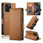 Étui de téléphone en cuir dépoli à boucle latérale magnétique, Pour iPhone 16 Pro, Pour iPhone 16 Plus, Pour iPhone 16, Pour iPhone 15 Pro Max, Pour iPhone 15 Pro, Pour iPhone 15 Plus