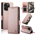 Étui de téléphone en cuir dépoli à boucle latérale magnétique, Pour iPhone 16 Pro, Pour iPhone 16 Plus, Pour iPhone 16, Pour iPhone 15 Pro Max, Pour iPhone 15 Pro, Pour iPhone 15 Plus