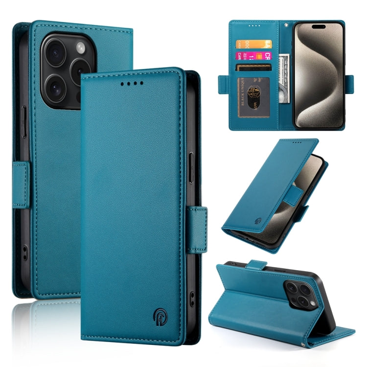 Étui de téléphone en cuir dépoli à boucle latérale magnétique, Pour iPhone 16 Pro, Pour iPhone 16 Plus, Pour iPhone 16, Pour iPhone 15 Pro Max, Pour iPhone 15 Pro, Pour iPhone 15 Plus