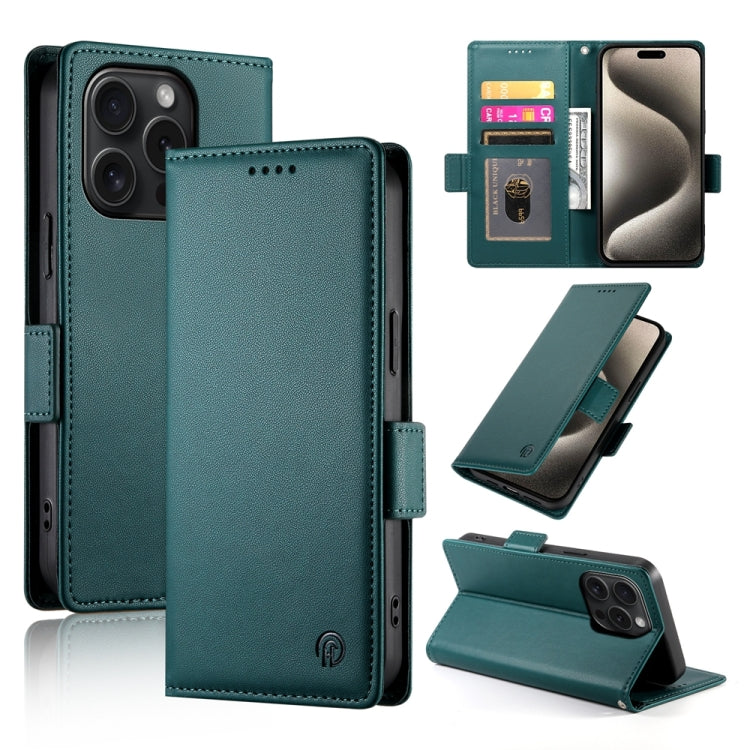Étui de téléphone en cuir dépoli à boucle latérale magnétique, Pour iPhone 16 Pro, Pour iPhone 16 Plus, Pour iPhone 16, Pour iPhone 15 Pro Max, Pour iPhone 15 Pro, Pour iPhone 15 Plus