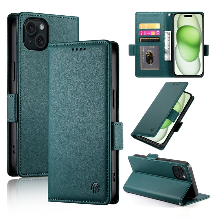 Étui de téléphone en cuir dépoli à boucle latérale magnétique, Pour iPhone 16 Pro, Pour iPhone 16 Plus, Pour iPhone 16, Pour iPhone 15 Pro Max, Pour iPhone 15 Pro, Pour iPhone 15 Plus
