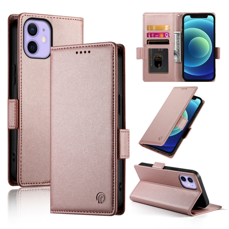 Coque de téléphone en cuir dépoli magnétique à boucle latérale, pour iPhone 12 mini, pour iPhone 11 Pro Max, pour iPhone 11, pour iPhone 11 Pro, pour iPhone X / XS, pour iPhone XR