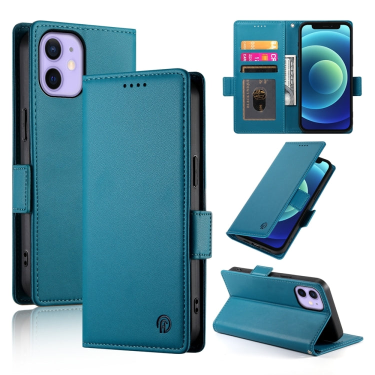 Coque de téléphone en cuir dépoli magnétique à boucle latérale, pour iPhone 12 mini, pour iPhone 11 Pro Max, pour iPhone 11, pour iPhone 11 Pro, pour iPhone X / XS, pour iPhone XR