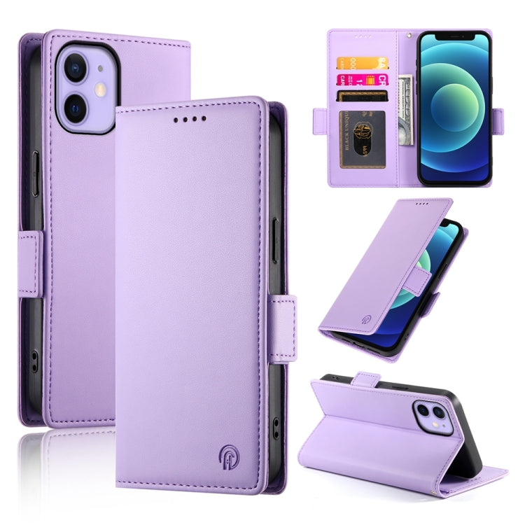 Coque de téléphone en cuir dépoli magnétique à boucle latérale, pour iPhone 12 mini, pour iPhone 11 Pro Max, pour iPhone 11, pour iPhone 11 Pro, pour iPhone X / XS, pour iPhone XR