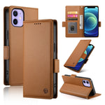 Coque de téléphone en cuir dépoli magnétique à boucle latérale, pour iPhone 12 mini, pour iPhone 11 Pro Max, pour iPhone 11, pour iPhone 11 Pro, pour iPhone X / XS, pour iPhone XR