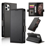 Coque de téléphone en cuir dépoli magnétique à boucle latérale, pour iPhone 12 mini, pour iPhone 11 Pro Max, pour iPhone 11, pour iPhone 11 Pro, pour iPhone X / XS, pour iPhone XR