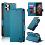 Coque de téléphone en cuir dépoli magnétique à boucle latérale, pour iPhone 12 mini, pour iPhone 11 Pro Max, pour iPhone 11, pour iPhone 11 Pro, pour iPhone X / XS, pour iPhone XR